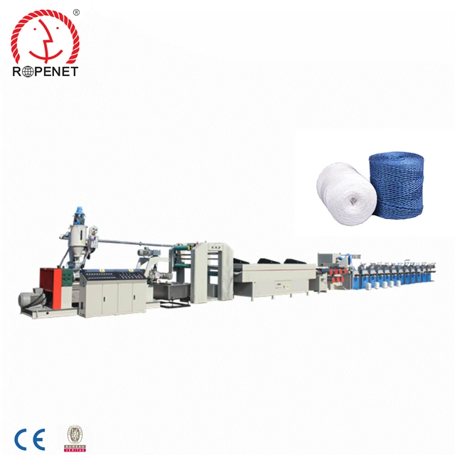 2023 Manufacturer extruder used to produce pp split film plastic rope net machine
