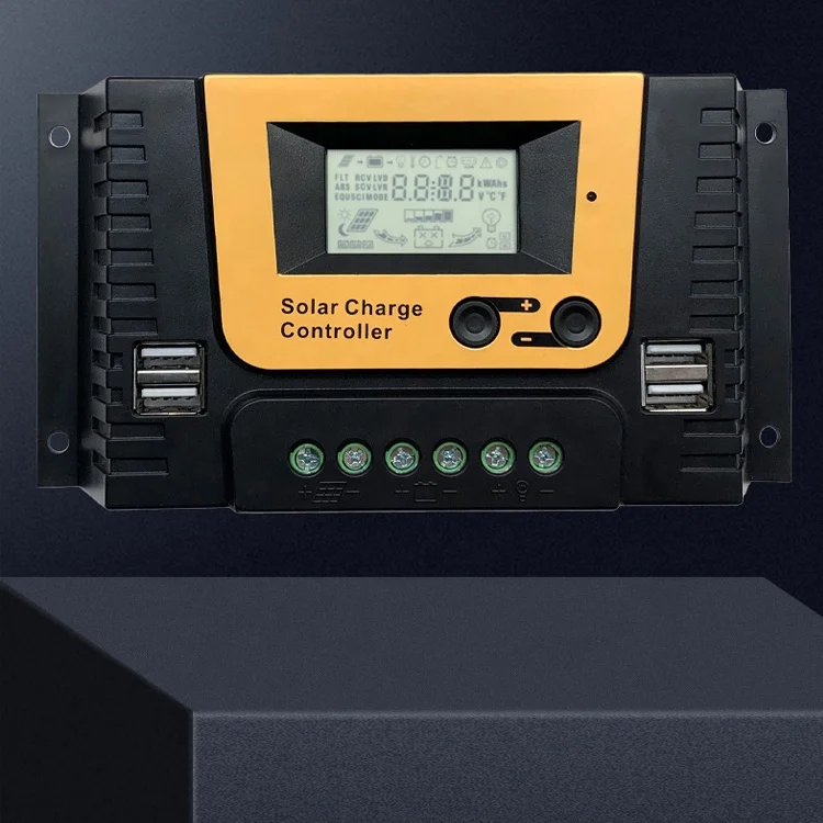 12V 24V 36V 48V 10A-80A Solar controller LCD Intelligent charge and discharge controller Off-grid system photovoltaic controller