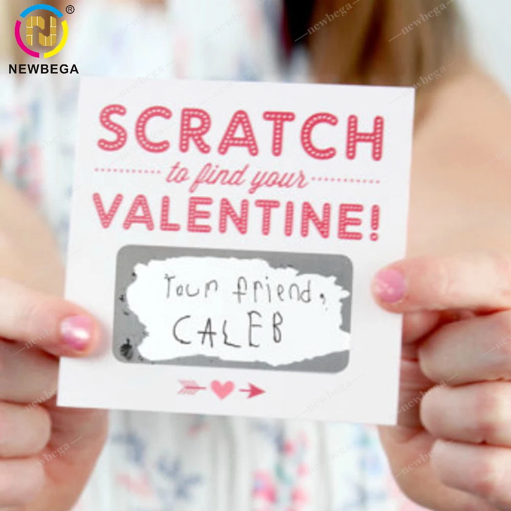 Custom Scratch Off Paper Cards Printed Greeting/Business Cards/Birthday gift