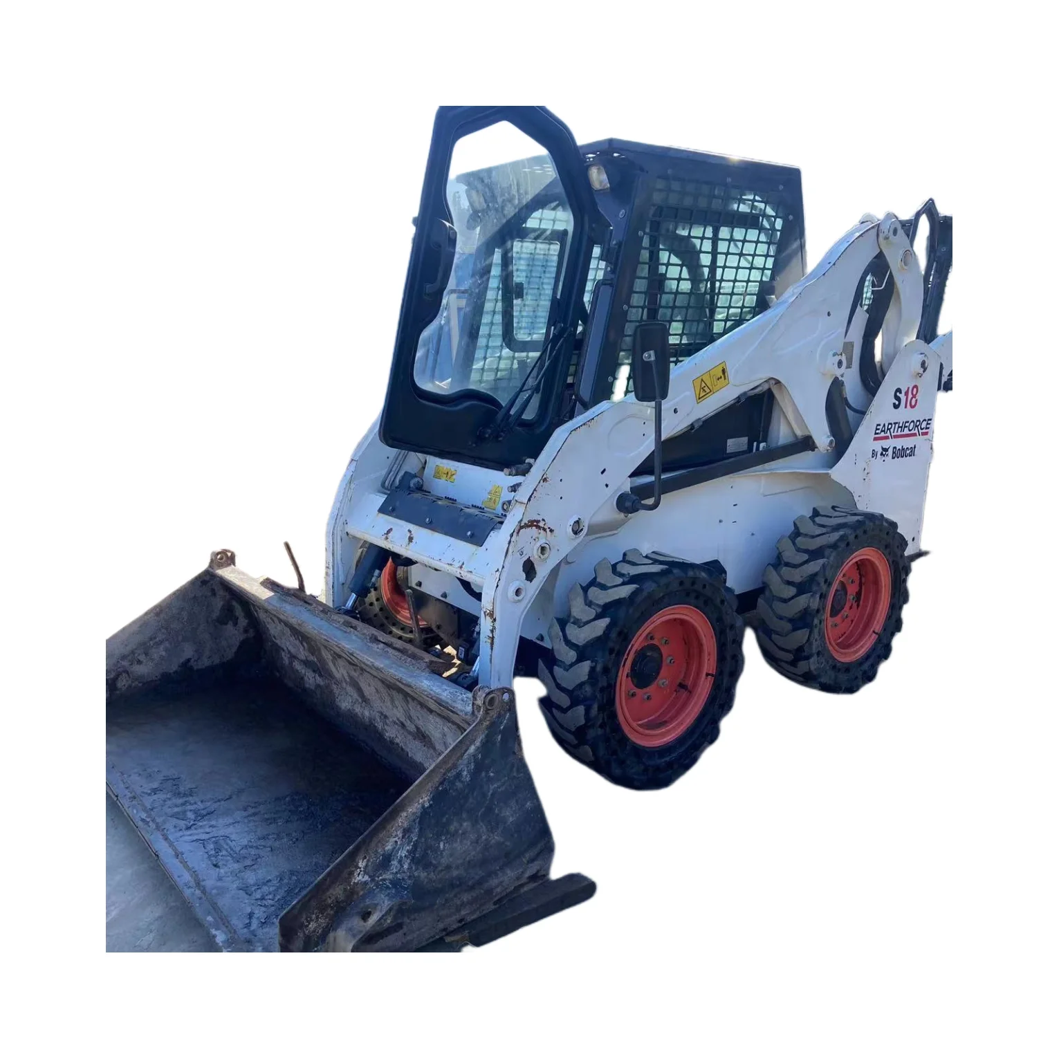 Used Powerful Performance cat S18 mini Skid Steer Loader With Shovel Bucket