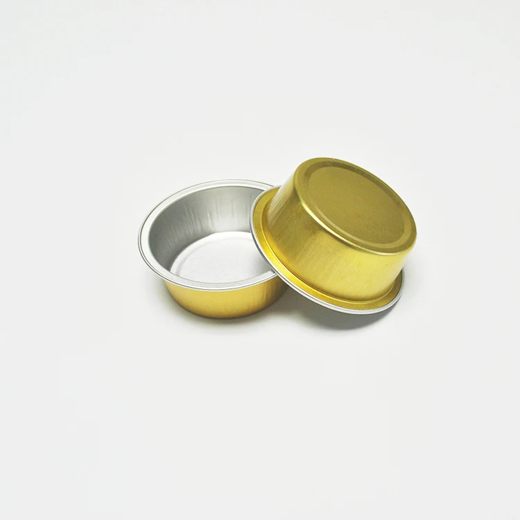 Круглая красочная чаша из алюминиевой фольги для выпечки объемом 25 мл