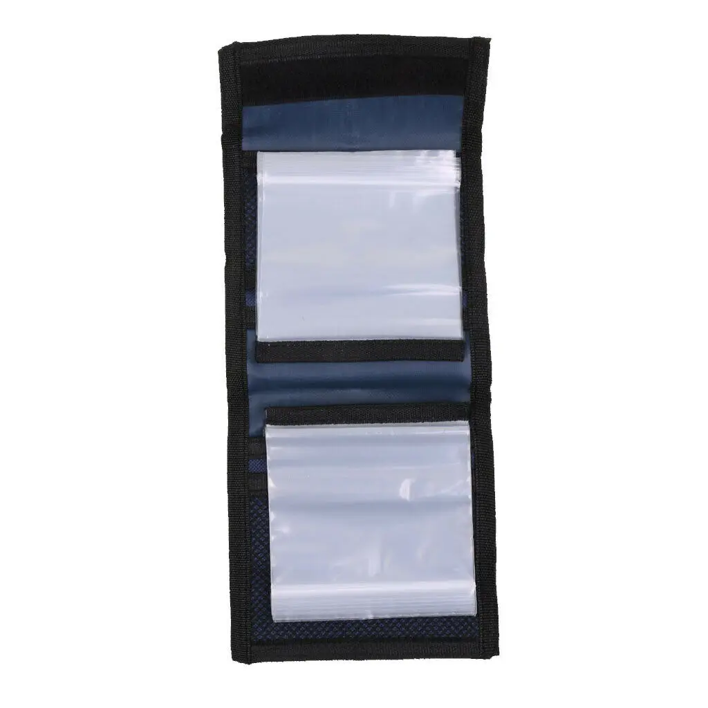Canvas Fly Fishing Line Wallet Storage Bag With 10 Pouches