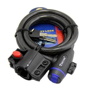 Bicycle  anti-theft steel cable lock Mountain bike lock Cycling equipment