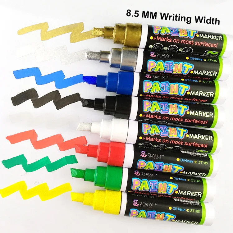 8.5mm Big wide tip acrylic paint marker pens set