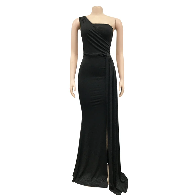 2023 Off Shoulder elegant party club dresses sexy bodycon evening dresses floor length maxi dresses women lady elegant