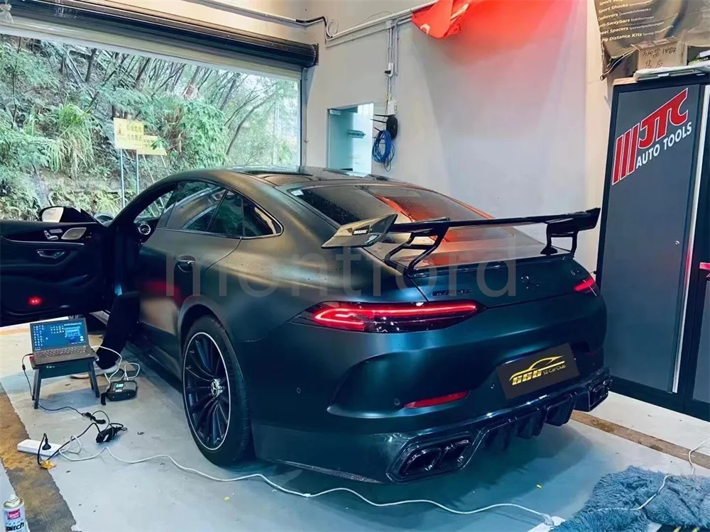 Автомобильный Стайлинг из углеродного волокна гоночный задний спойлер GT Wings для Benz AMG GTR GT43 GT50 GT53 OEM Style 2019 2020 2021 2022