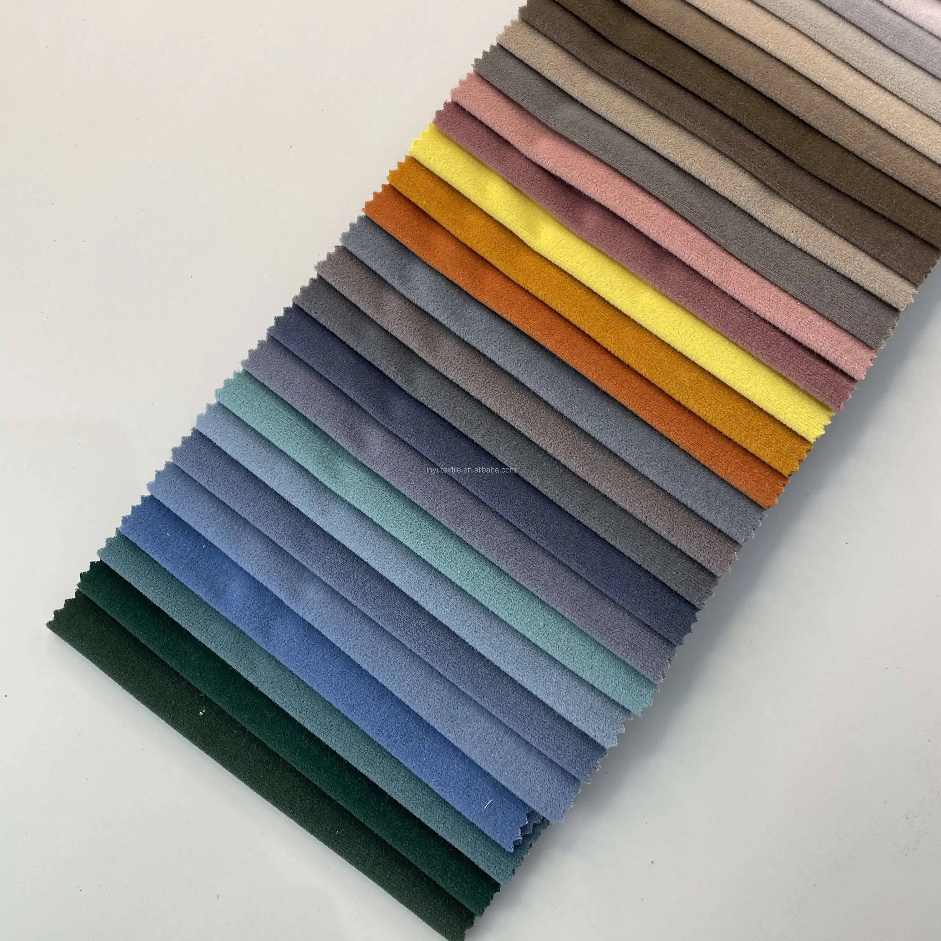 mosha velvet for sofa sofa polyester fabrics good soft touch Turkey anka black kniitted backing