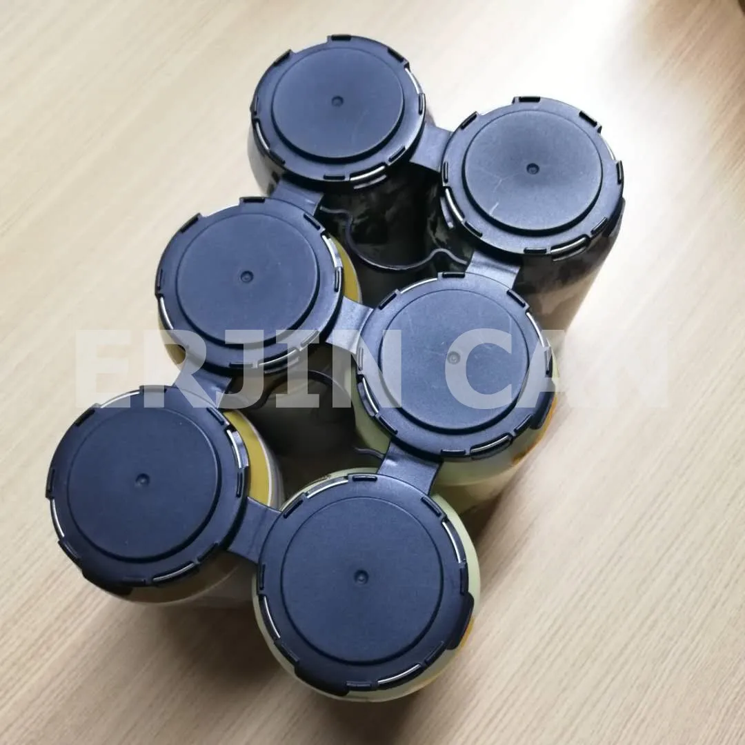 custom 4 pack 6 Pack six pack Plastic beverage can Holder portable aluminum Beer Can Carrier