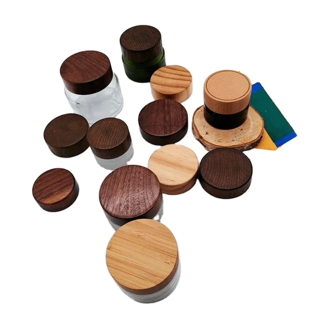 High-Quality Wholesale Custom Essentials Oils Glass Dropper Bottle Bamboo Wooden Screw Lids Caps