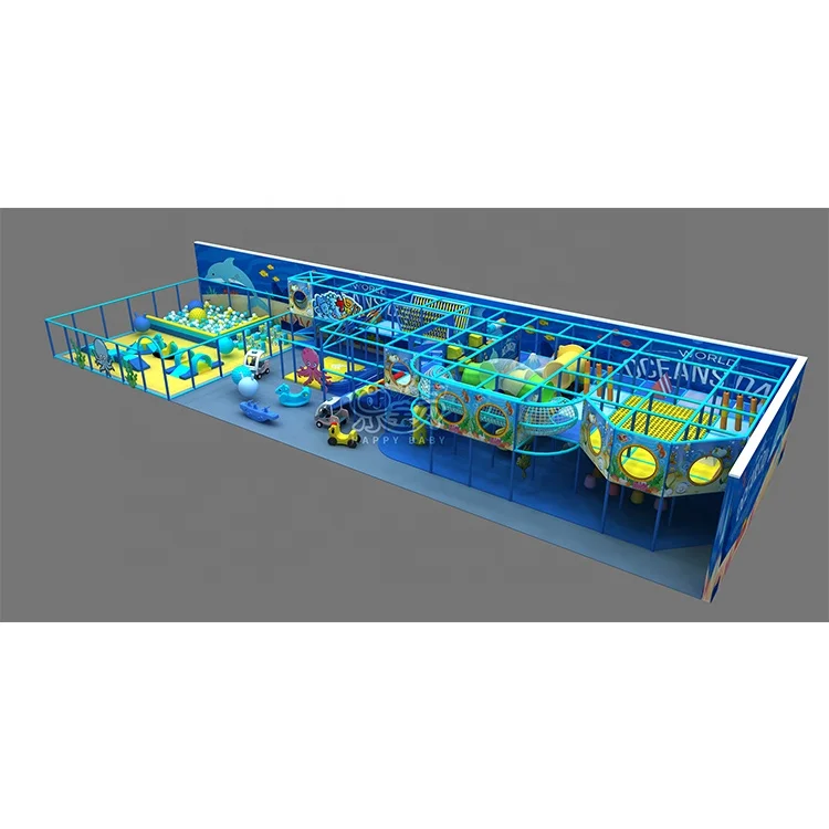 High-end high quality factory customized large indoor playground accommodate 100-500 children for play