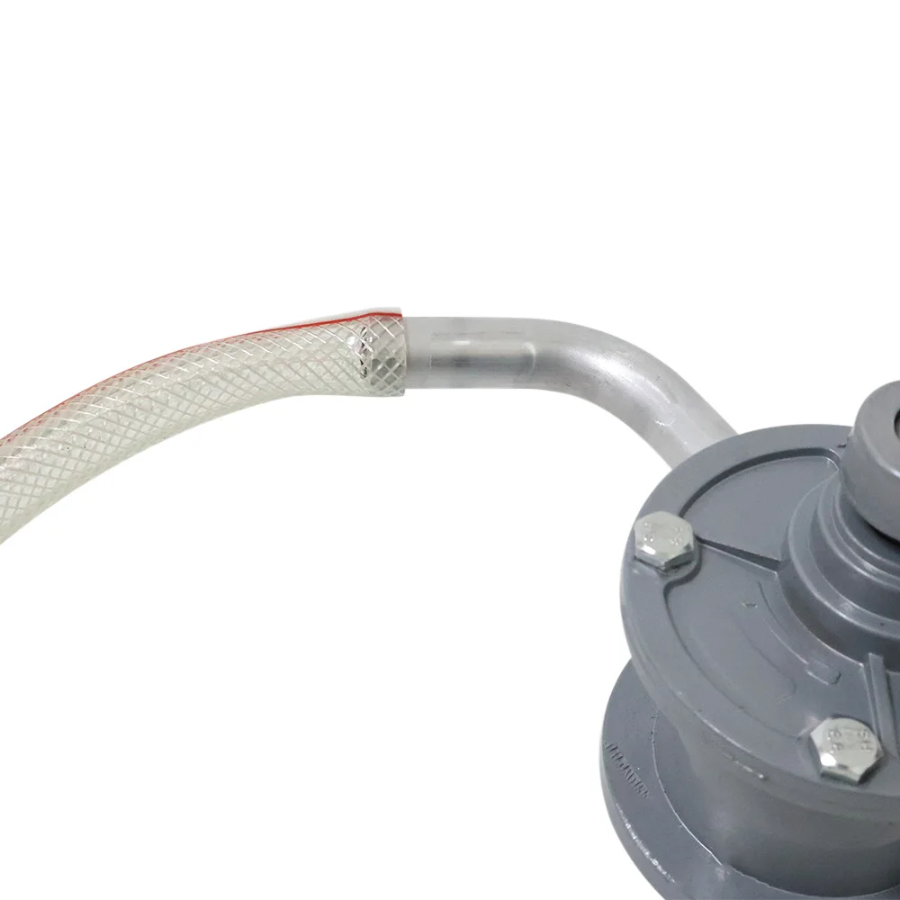 Portable aluminum alloy gallon bucket pump, gasoline diesel distribution, fuel delivery, manual rotary pump
