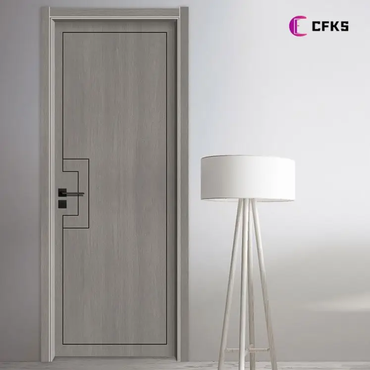 High Quality Modern Interior Water Proof Paint Free Carbon Crysta Fireproof Interior Doors Wooden Door hdf door