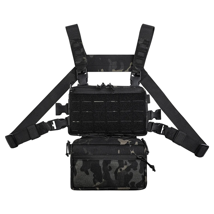Multi-Functional Durable 1050D Nylon Custom Outdoor Tactical Chest Bag For Man