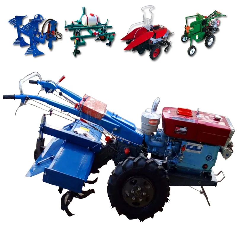 mini hay baler 20hp plough thailand 30hp18hp rake kubota paddy wheel pulley hand electric walk behind 22hp walking wheel tractor