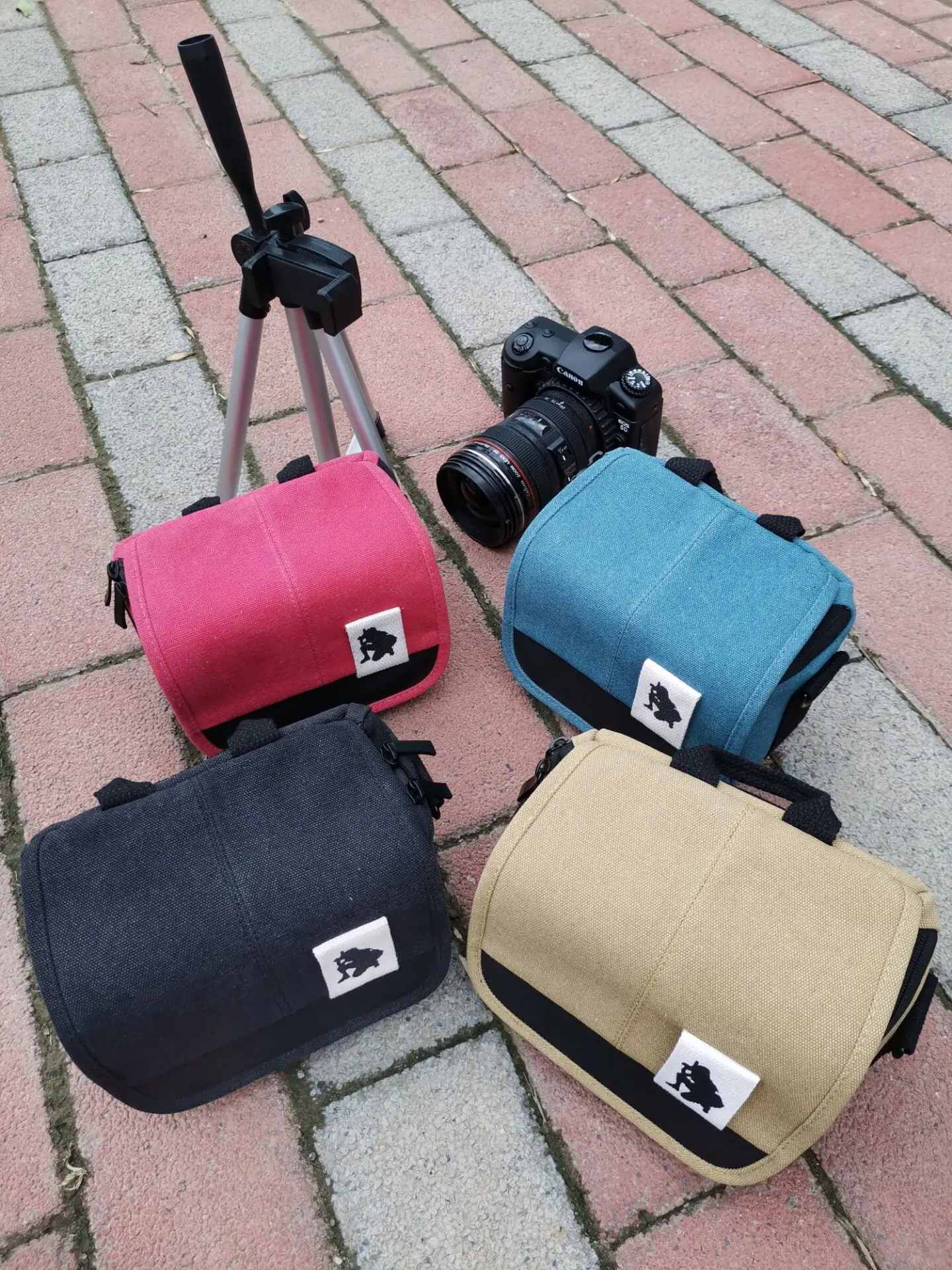 Factory wholesale micro single canvas multi-color shockproof digital box handheld camera bag