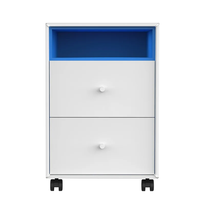 Bonroy Modern Pedestal Rolling Mobile Flat Lateral Drawer Furniture Storage Office Steel Metal Hanging Filing Cabinet