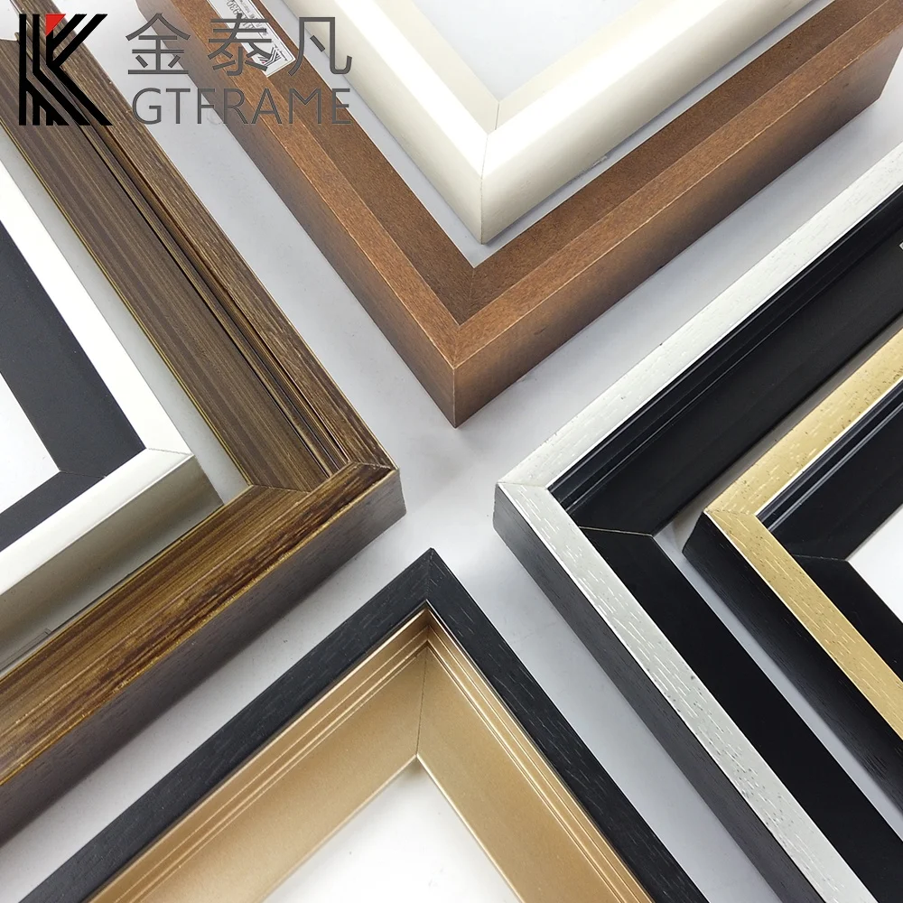 Wholesale decorative oil painting Floating Canvas frame Wood Picture Frames for Home Decor