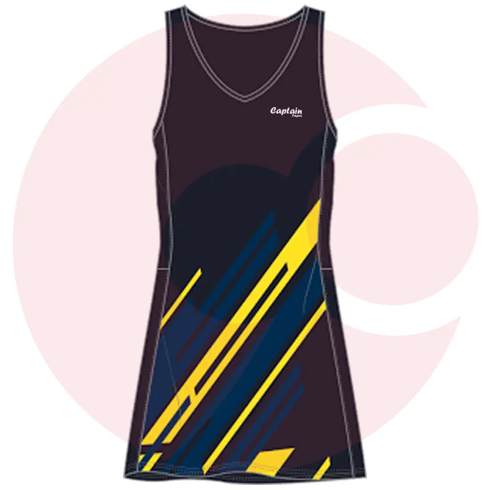 
Спортивная униформа для нетбола с сублимационной печатью, женская униформа для нетбола высокого качества 