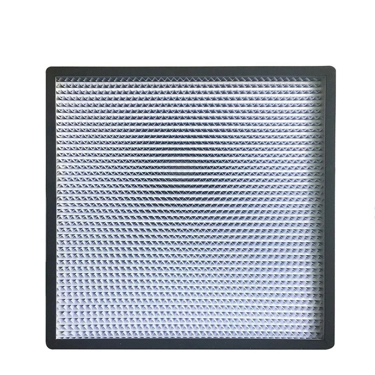 Low resistance hepa filter h14 610x610x68 mm laminar flow h12 hepa filter