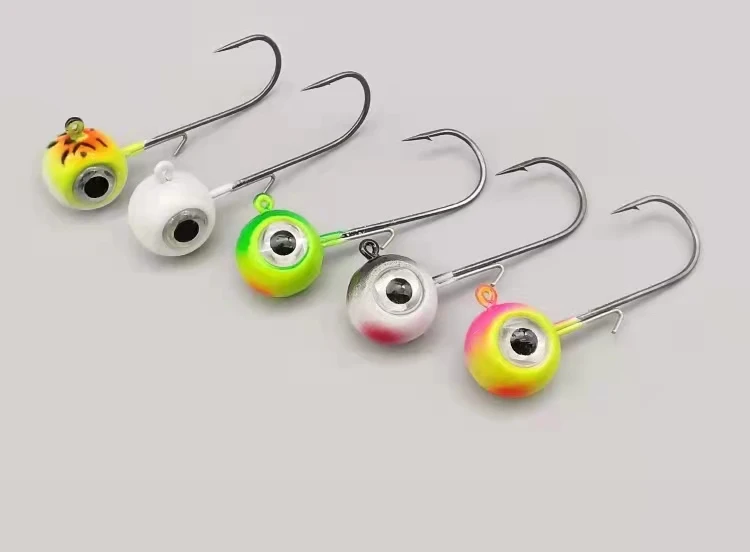 Jig Head Hook 1.8G~10G Large Eye Lead Mustad Hook Jig Lure Hard Baits Fishing Soft Worm Head Fishing Tackle