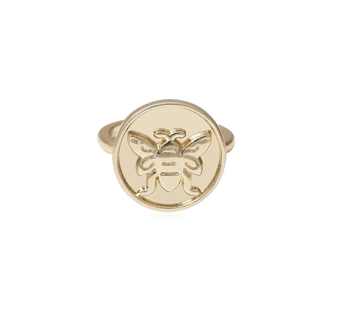 XG1542 Multi-element ring combination joint ring lady bee letter hollow-out jewelry