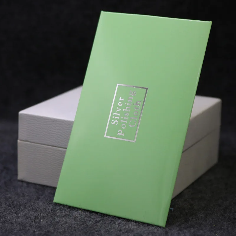 Wholesale Custom Jewelry 925 Silver Polishing Cleaning Cloth With Logo