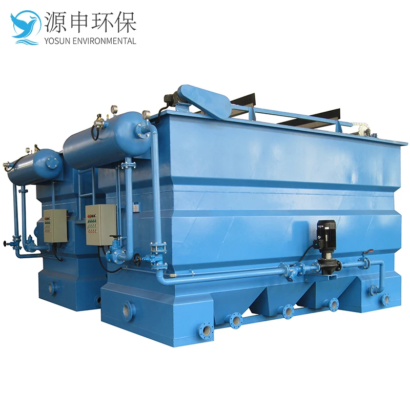 flocculant PAC PAM chemical reaction system dissolved air flotation for sale water treatment machine