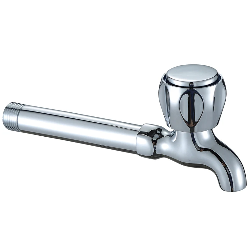 Good quality outdoor sink faucet chrome plating cold water durable bibcock taps wholesale sanitary wares