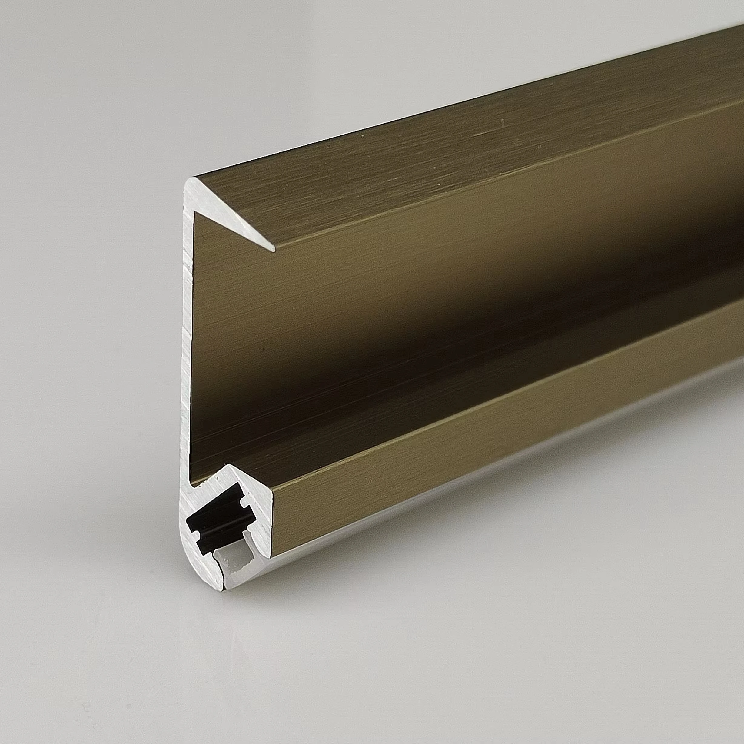 18mm laminate LED Aluminum anodized aluminum extruded LED profile Front laminate LED lamp strip profile