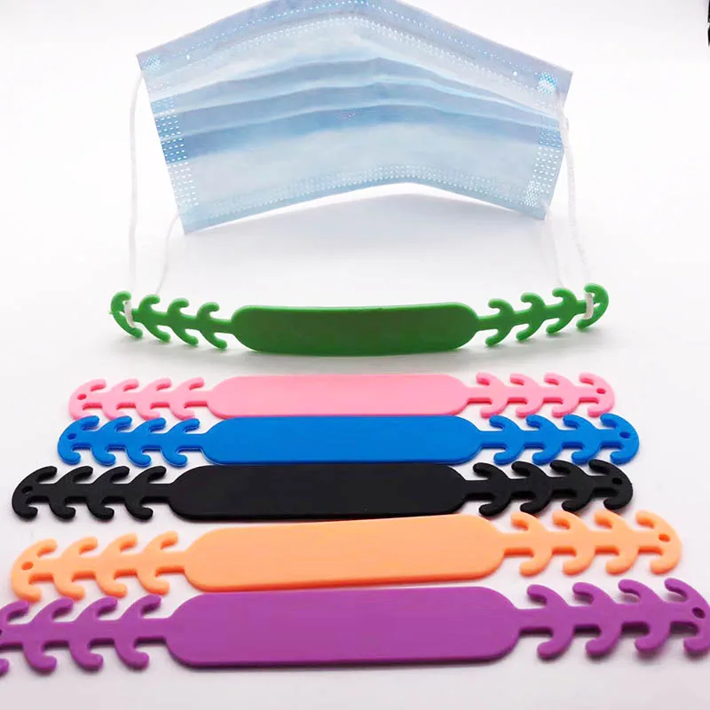  New Universal Silicone Ear Protection Comfortable Ears Saver Straps mask Extension Buckle
