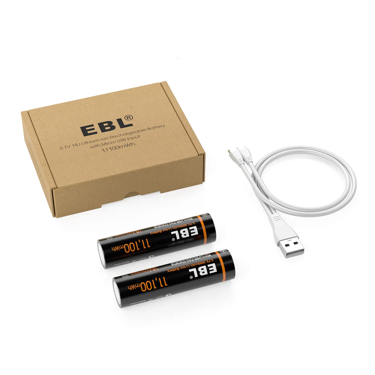 Новое поступление, аккумуляторная батарея EBL 3,7 в с Usb-кабелем 2 в 1 для быстрой зарядки