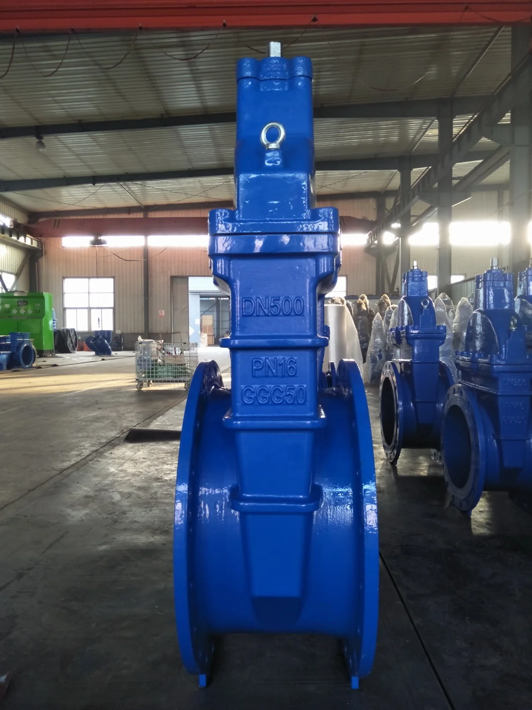 
BS5163 DIN3352 F4/F5 PN10/16/25 Cast Iron GGG50 Non Rising Stem Resilient Seated 6 Inch Gate Valve 