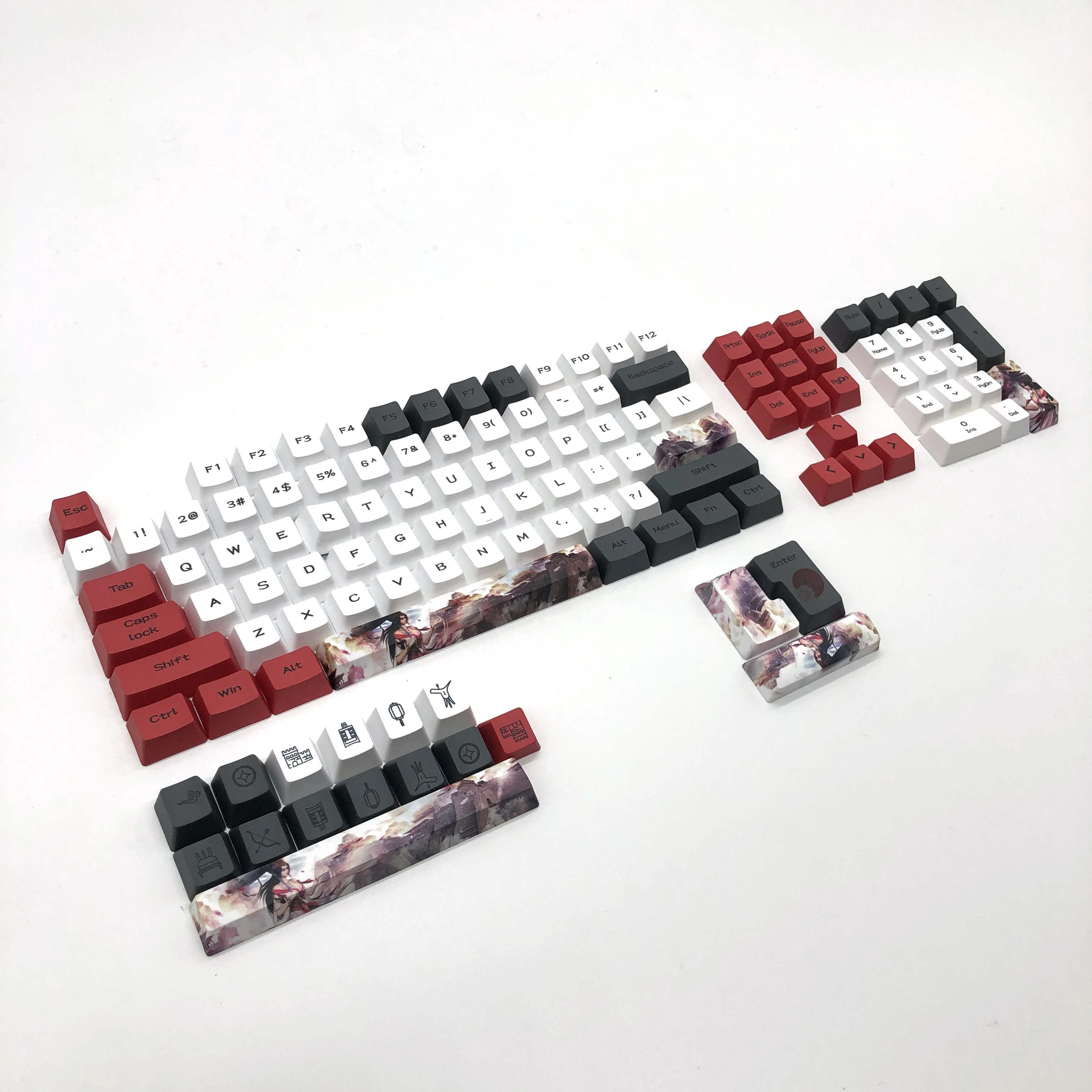 Колпачки для клавиш PBT Aritisan набор механических колпачков XDA OEM ABS Doubleshot