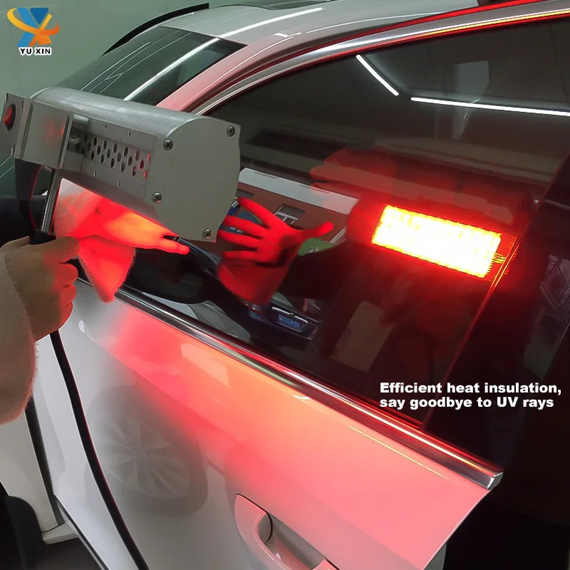 Black Color VLT10% PET Self Adhesive Car Glass Window Film UVR 99% Car Solar Tint 2 Ply Nano Ceramic Film Car Window Film
