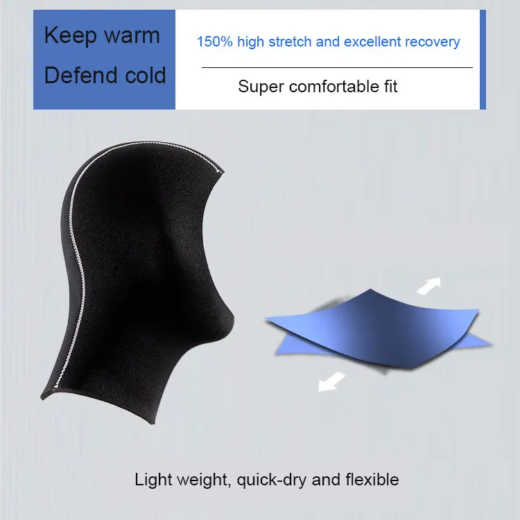 5mm wetsuit hood