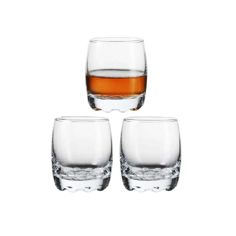 Customized 2.8oz 80ml Heavy Base Shot Glass Set Whisky Vodka Tequila glass cup shot glass for bar party