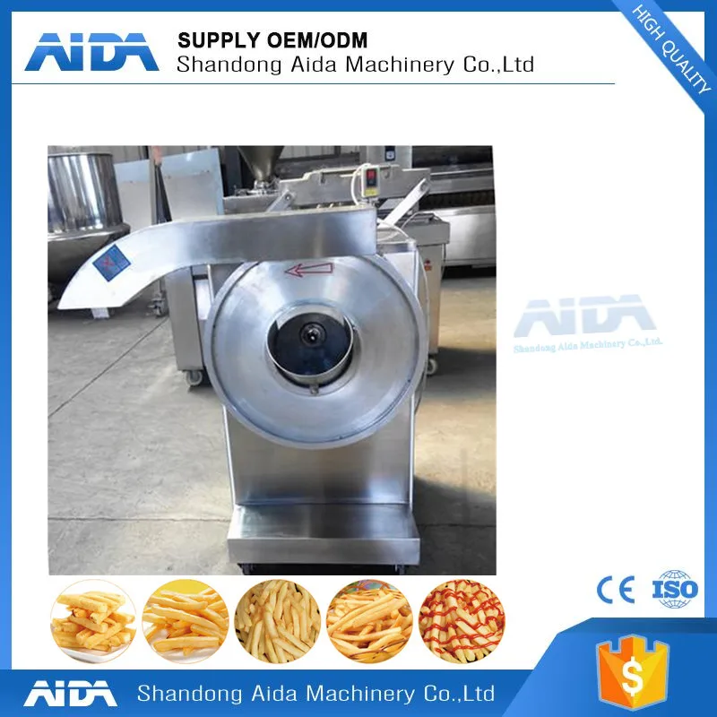 Automatic Industrial Frozen French Fries Production Line Potato Chips Machine