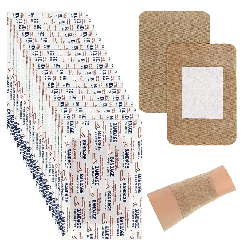 First Aid Care Band aid Assorted Large Wound Care Flexible Adhesive Latex Free Fabric Bandages Wound Plaster