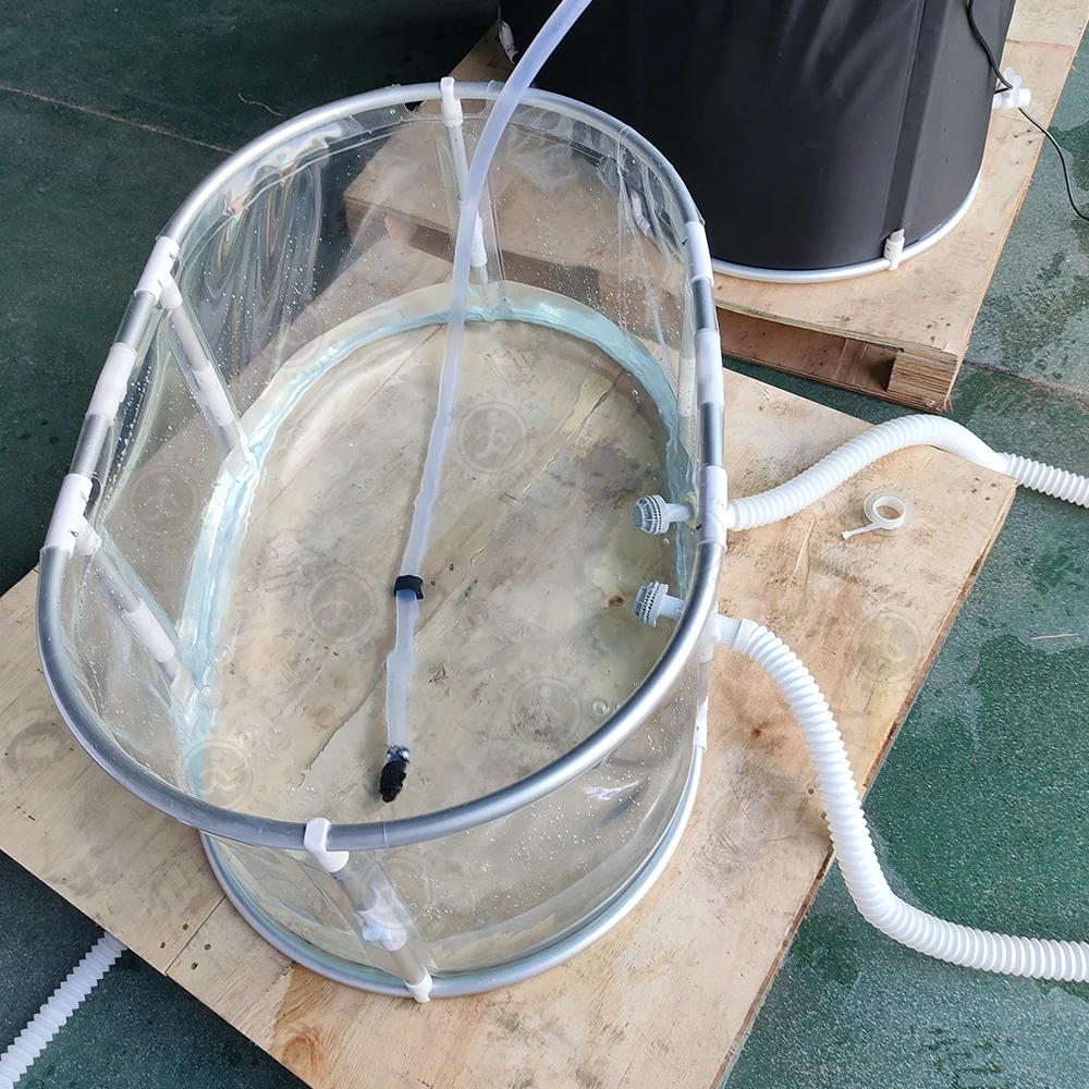 Portable Water Circulation Bucket With Water-Circulating Pump Circulating Pool For Fish Caviar Aquarium