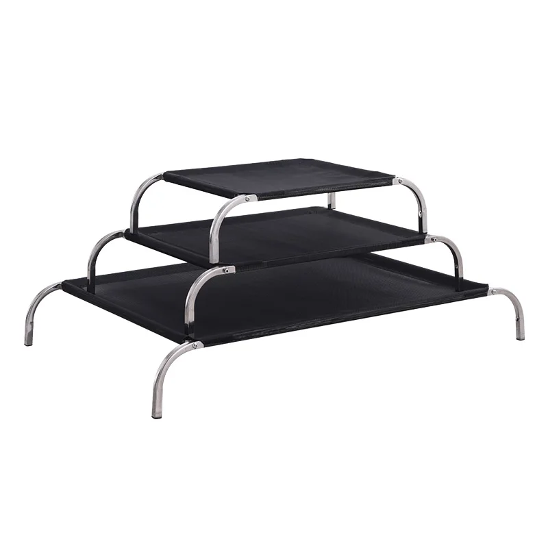 Custom Strong Mesh Removable Pet Campng Beds Comfortable Metal Dog Travel Bed