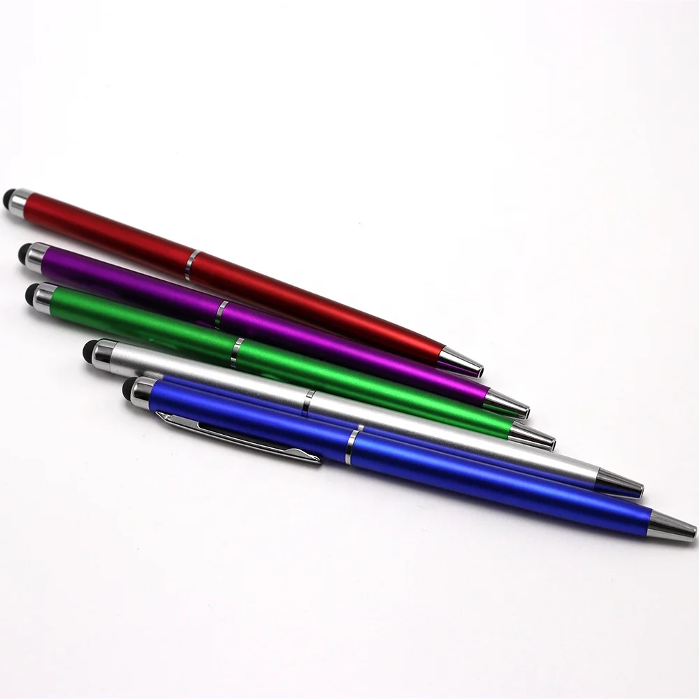2024 stationery supplier  hot sales hotel advertising pen slim twist stylus touch pen with customize logo