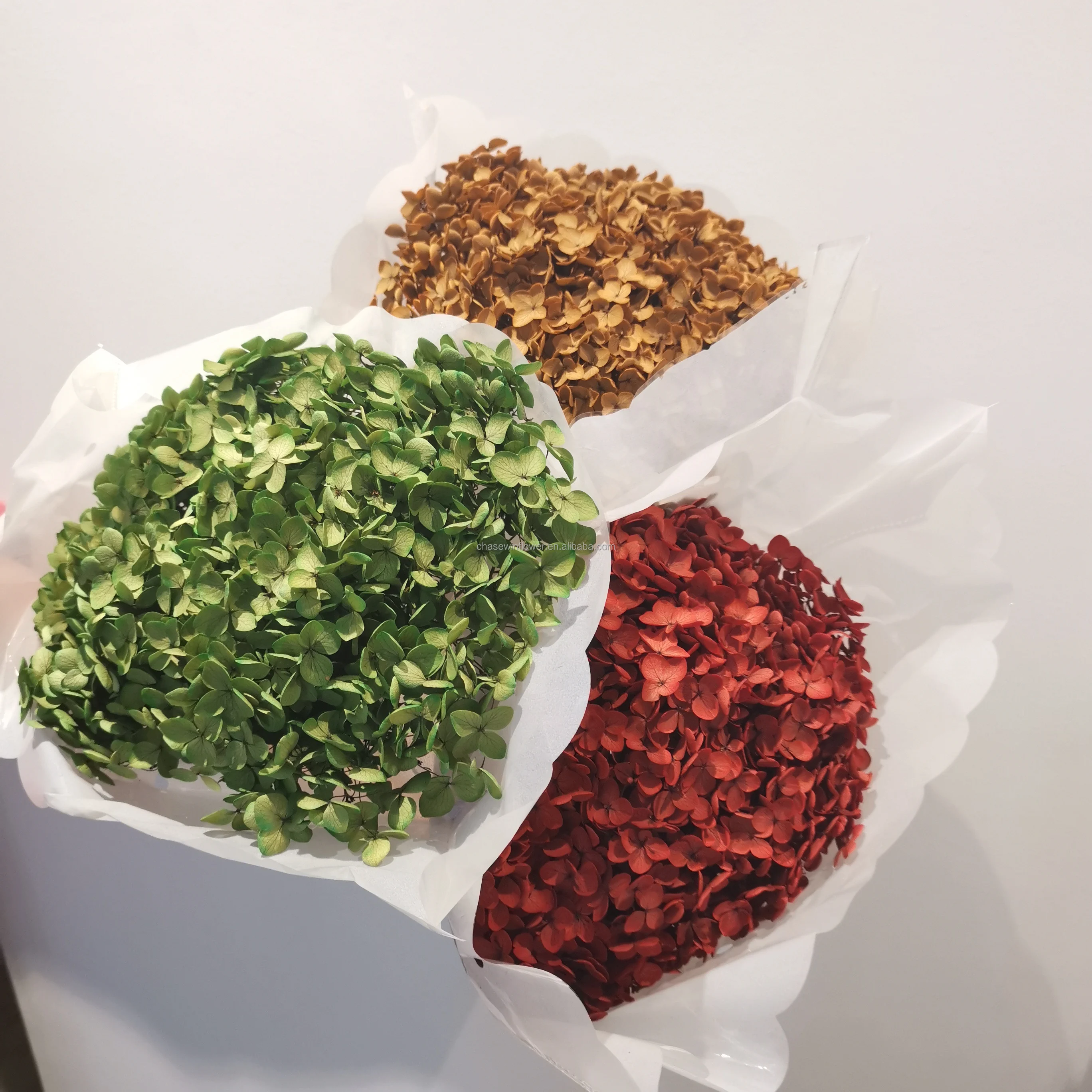 Preserved Hydrangea real touch for home decor bouquet eternal flowers dried flowers