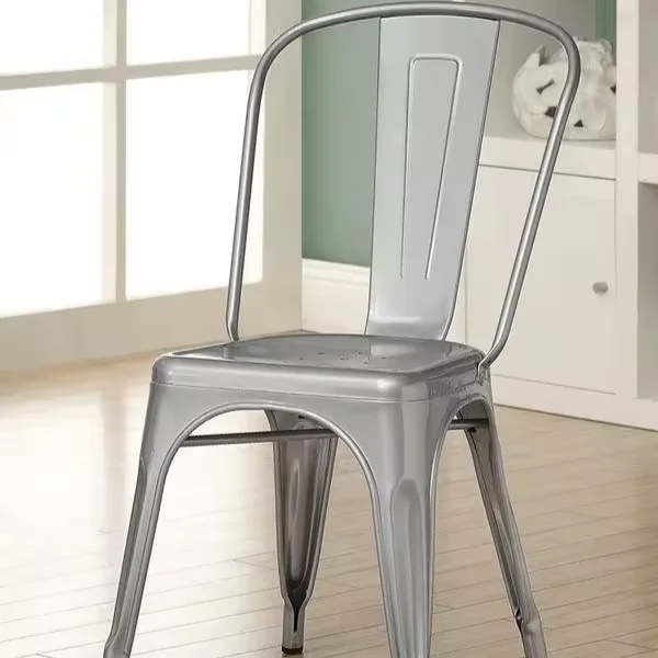 Wholesale price Stacking  leather Wooden Iron Home Bar Dinner Kitchen Restaurant Dining Metal Chair