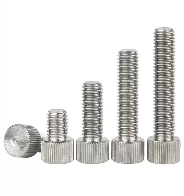 M4 M4*10/12/14/16/20mm M4x10/12/14/16/20mm Nickel Plated Carbon Steel Fast Tighten Bolt Slotted Minus Round Knurled Thumb Screw