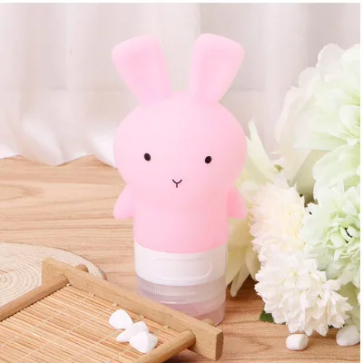 Cosmetic Pump Bottle Leak Proof Squeezable Silicon Tubes Travel Toiletries Containers Portable Silicone Travel Bottle Set