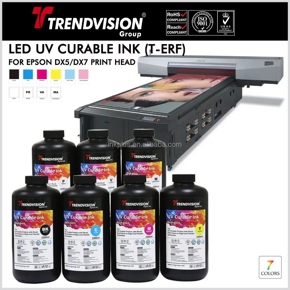 Trendvision LED UV curable flexible ink for epson printhead  for epson l120 for plotter epson