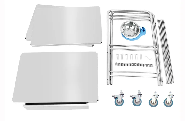 EU-SS608 High Quality Hospital Surgical Stainless Steel Treatment Cart