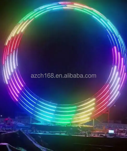 Big O Sculpture Outdoor Decoration Music Dancing Fountain Multimedia Water Fountain With Floated Platform