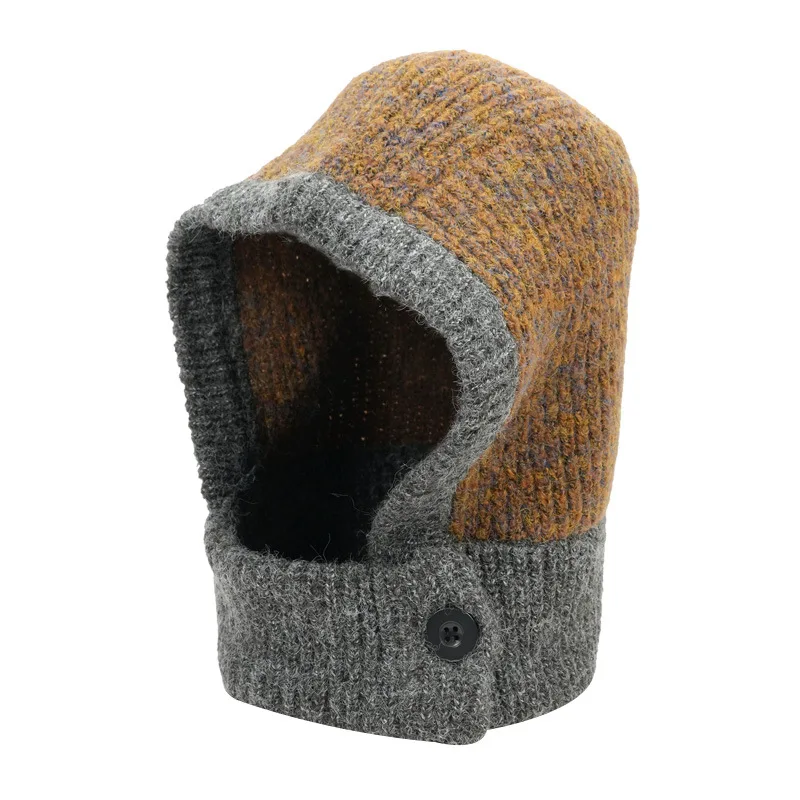 Autumn winter wool scarf integrated Classical versatile Factory Price Fashion Design Custom Plain Knit Blank Warm Beanie