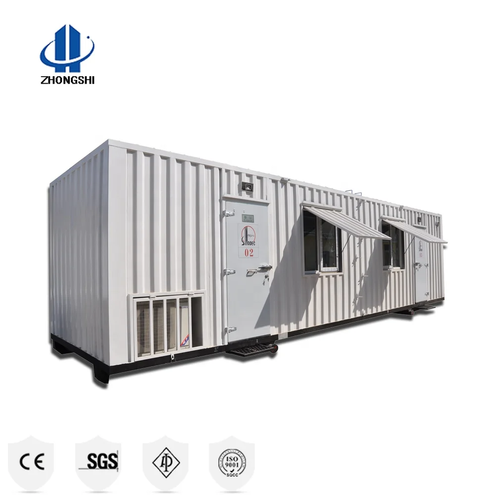 Container house for temporary oilfield worker camp and drilling construction